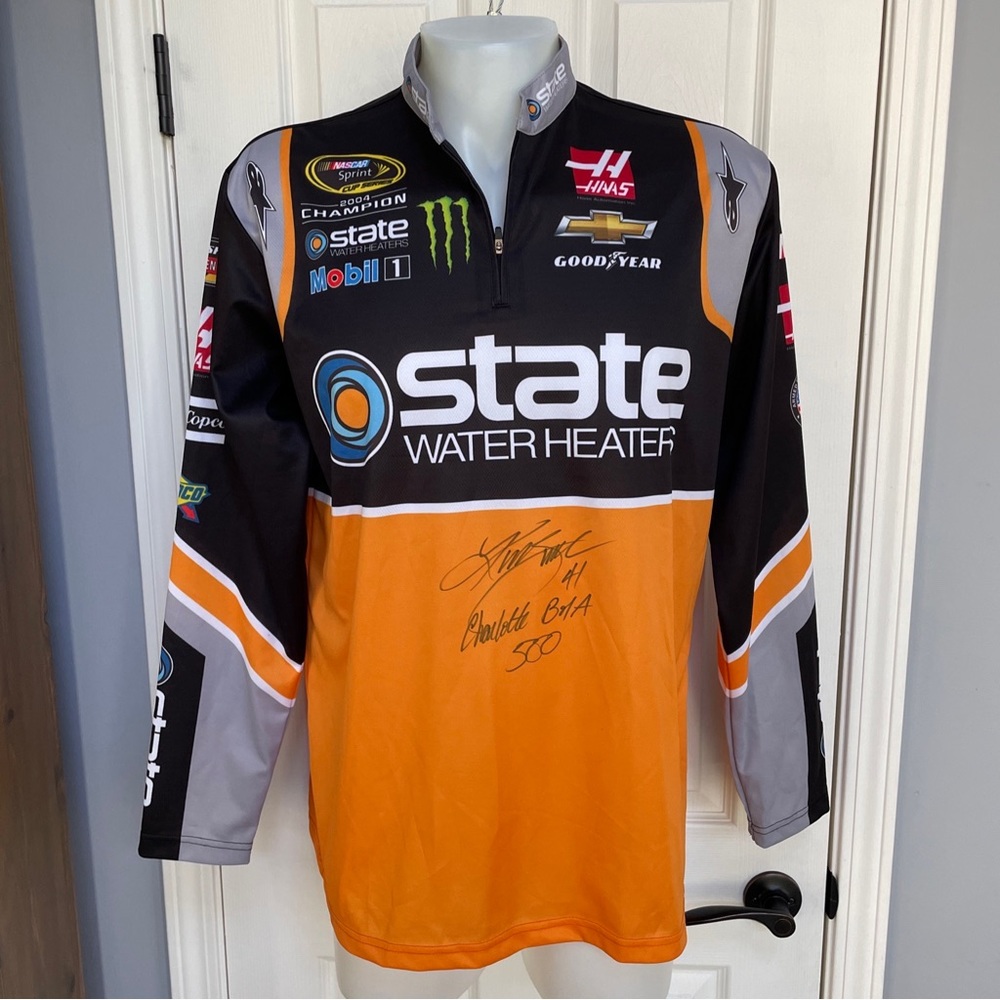 KURT BUSCH #41 Autographed signed Jersey 2004 Champion Daytona 500 2017